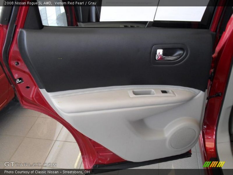 Venom Red Pearl / Gray 2008 Nissan Rogue SL AWD