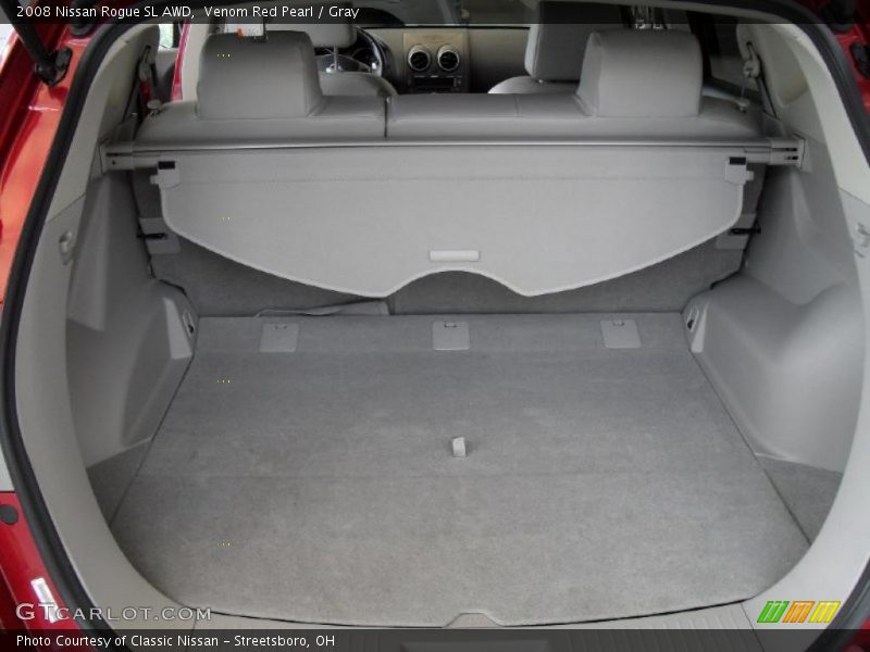 Venom Red Pearl / Gray 2008 Nissan Rogue SL AWD