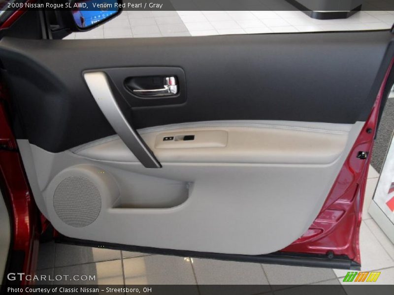 Venom Red Pearl / Gray 2008 Nissan Rogue SL AWD