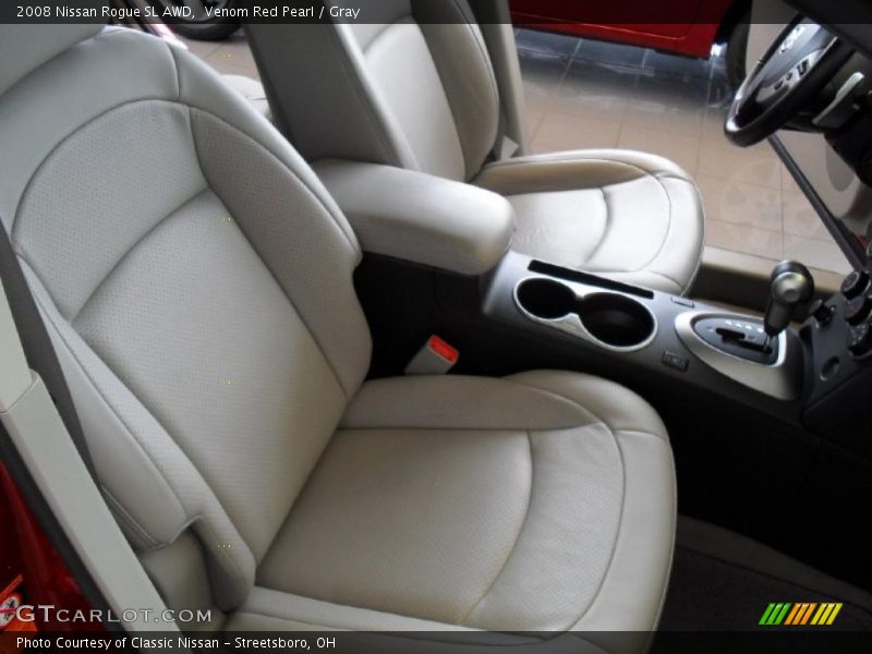 Venom Red Pearl / Gray 2008 Nissan Rogue SL AWD