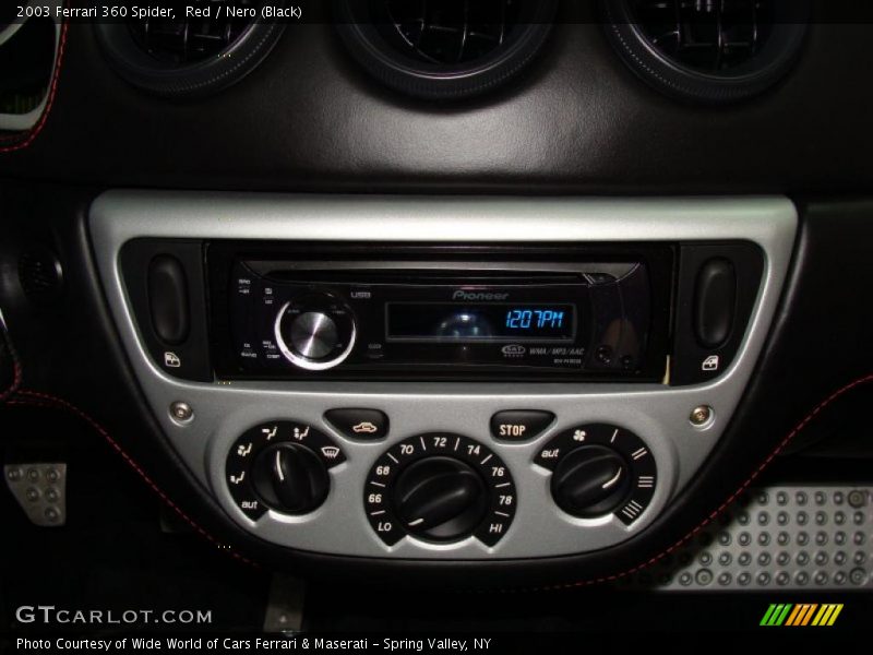 Red / Nero (Black) 2003 Ferrari 360 Spider
