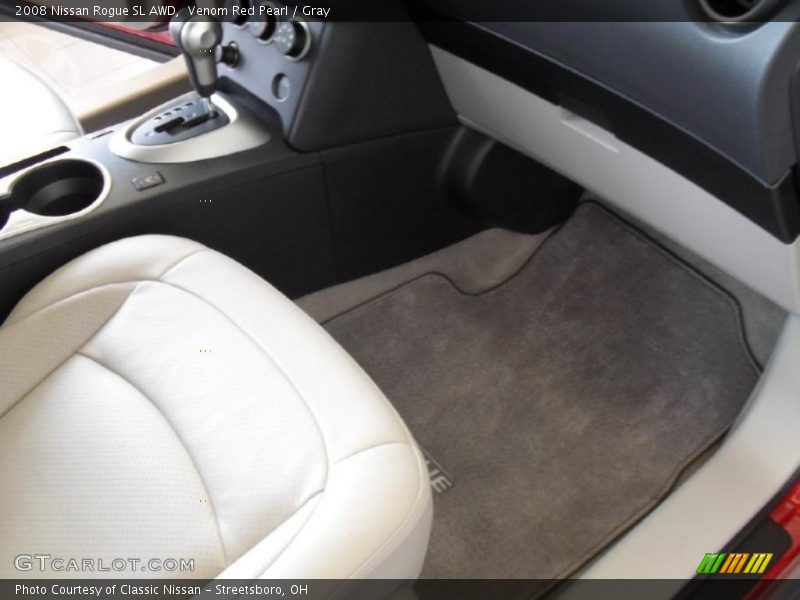Venom Red Pearl / Gray 2008 Nissan Rogue SL AWD
