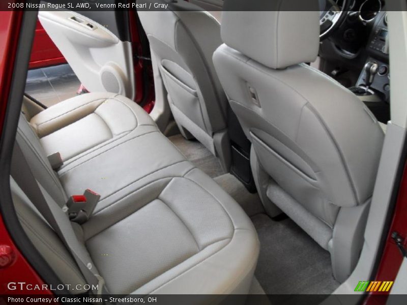 Venom Red Pearl / Gray 2008 Nissan Rogue SL AWD