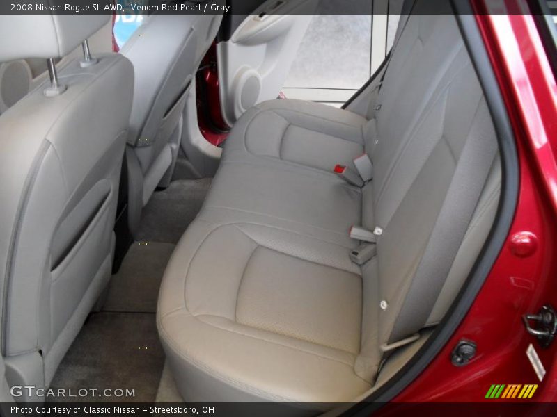 Venom Red Pearl / Gray 2008 Nissan Rogue SL AWD