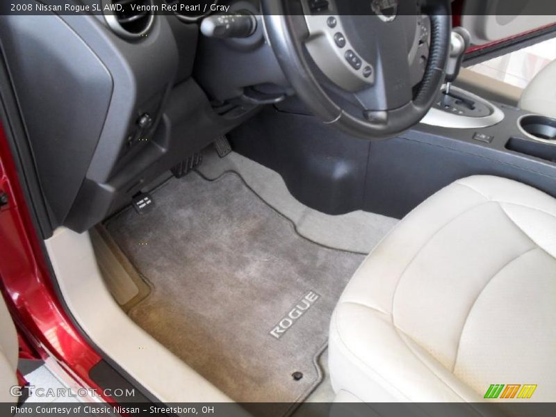 Venom Red Pearl / Gray 2008 Nissan Rogue SL AWD