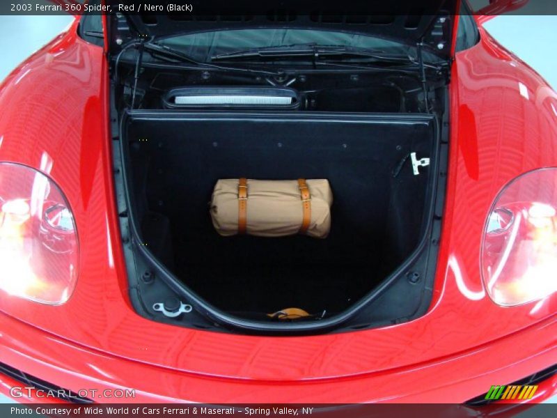 Red / Nero (Black) 2003 Ferrari 360 Spider