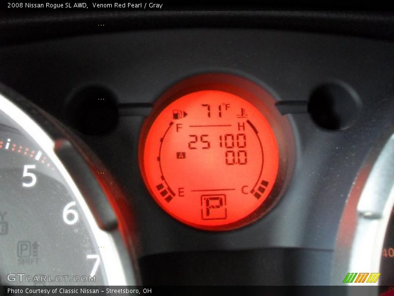 Venom Red Pearl / Gray 2008 Nissan Rogue SL AWD
