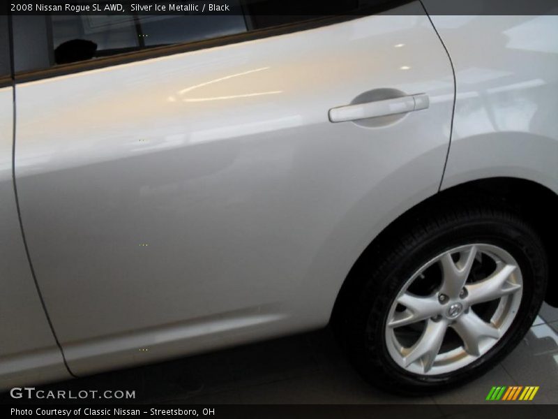 Silver Ice Metallic / Black 2008 Nissan Rogue SL AWD