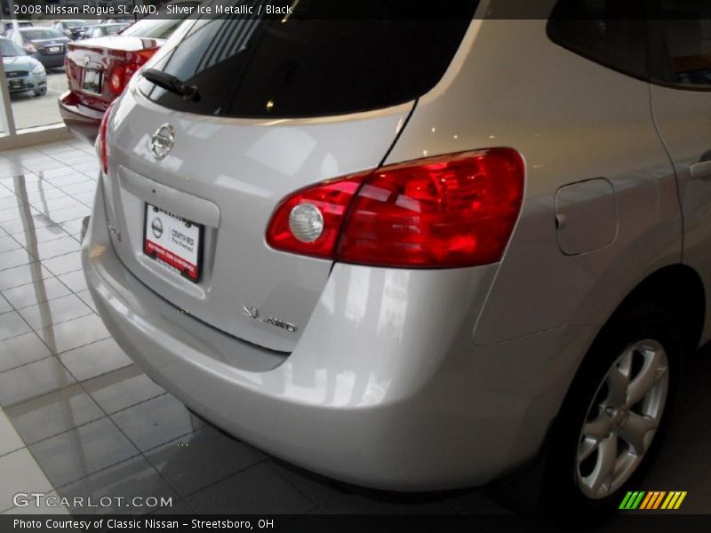 Silver Ice Metallic / Black 2008 Nissan Rogue SL AWD
