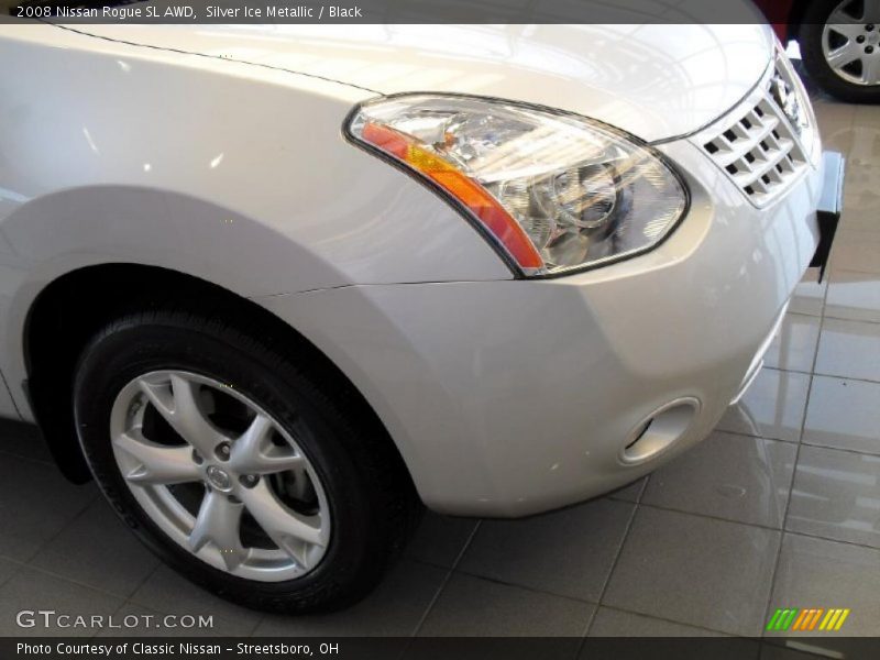 Silver Ice Metallic / Black 2008 Nissan Rogue SL AWD