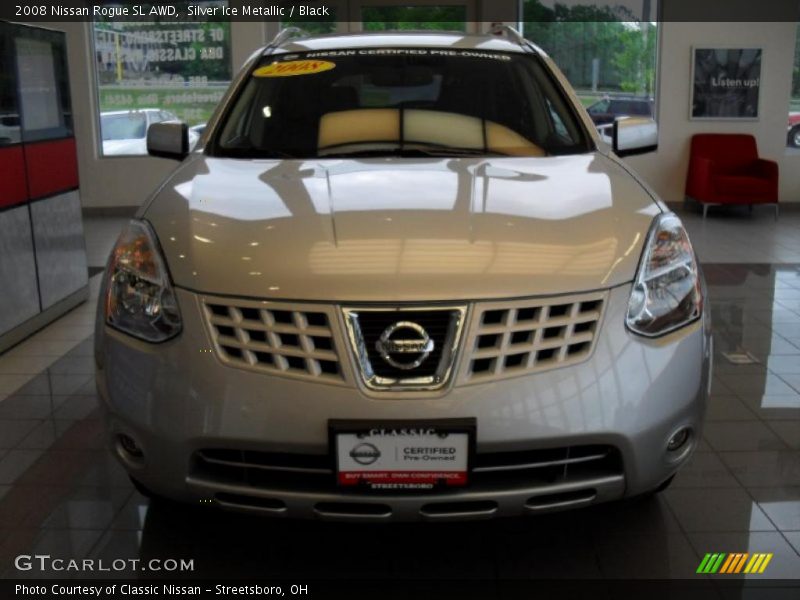Silver Ice Metallic / Black 2008 Nissan Rogue SL AWD