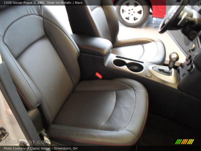 Silver Ice Metallic / Black 2008 Nissan Rogue SL AWD
