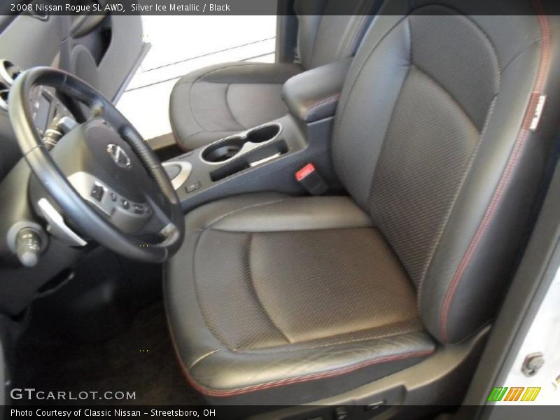 Silver Ice Metallic / Black 2008 Nissan Rogue SL AWD