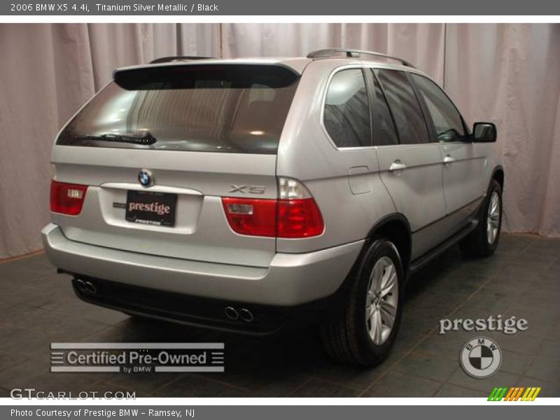 Titanium Silver Metallic / Black 2006 BMW X5 4.4i
