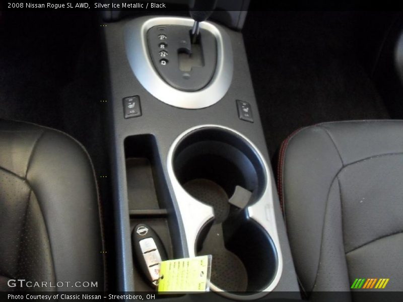 Silver Ice Metallic / Black 2008 Nissan Rogue SL AWD