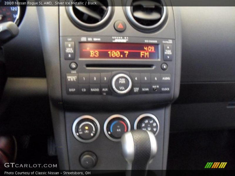 Silver Ice Metallic / Black 2008 Nissan Rogue SL AWD