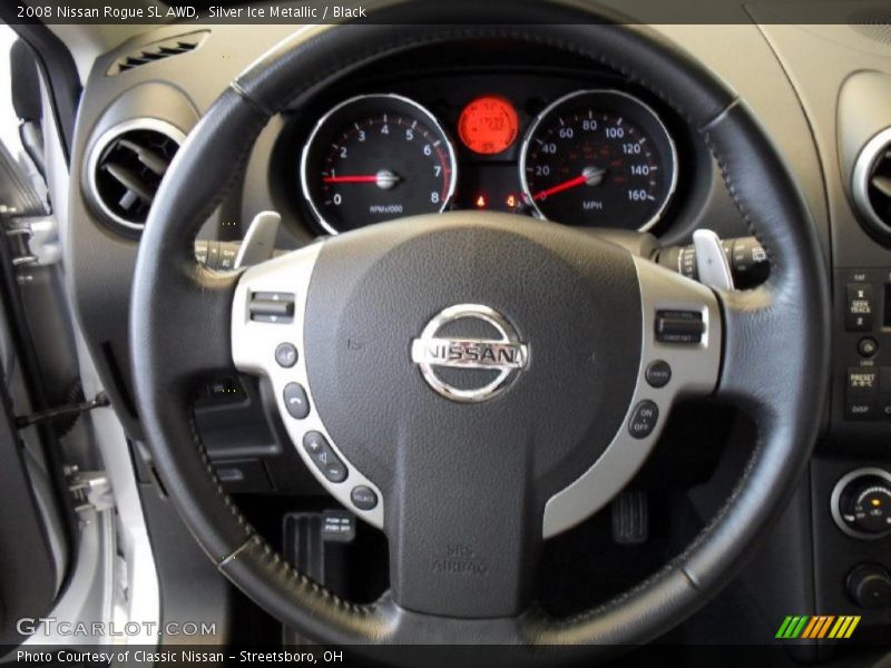 Silver Ice Metallic / Black 2008 Nissan Rogue SL AWD