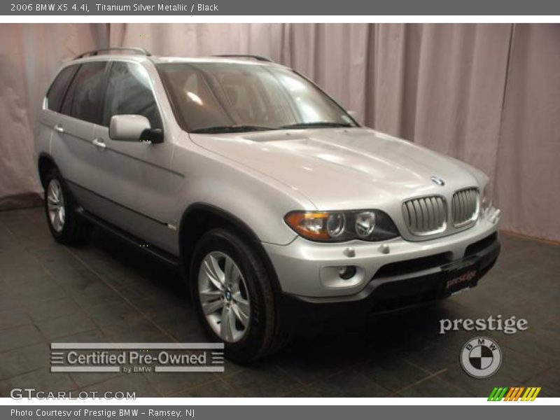 Titanium Silver Metallic / Black 2006 BMW X5 4.4i