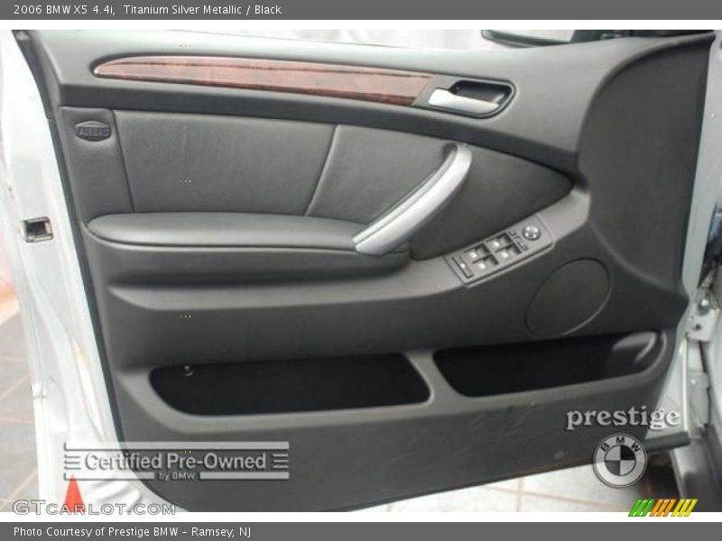 Titanium Silver Metallic / Black 2006 BMW X5 4.4i