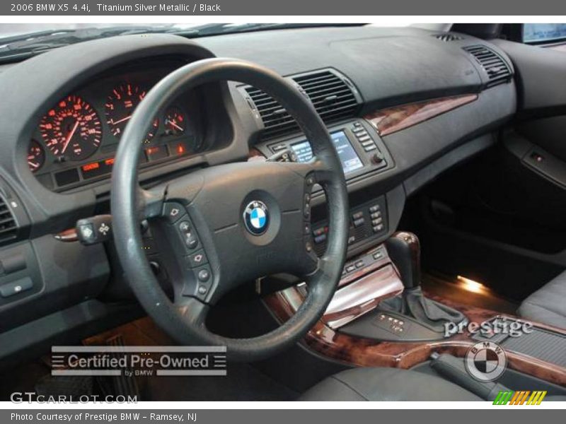 Titanium Silver Metallic / Black 2006 BMW X5 4.4i