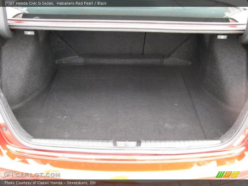 Habanero Red Pearl / Black 2007 Honda Civic Si Sedan
