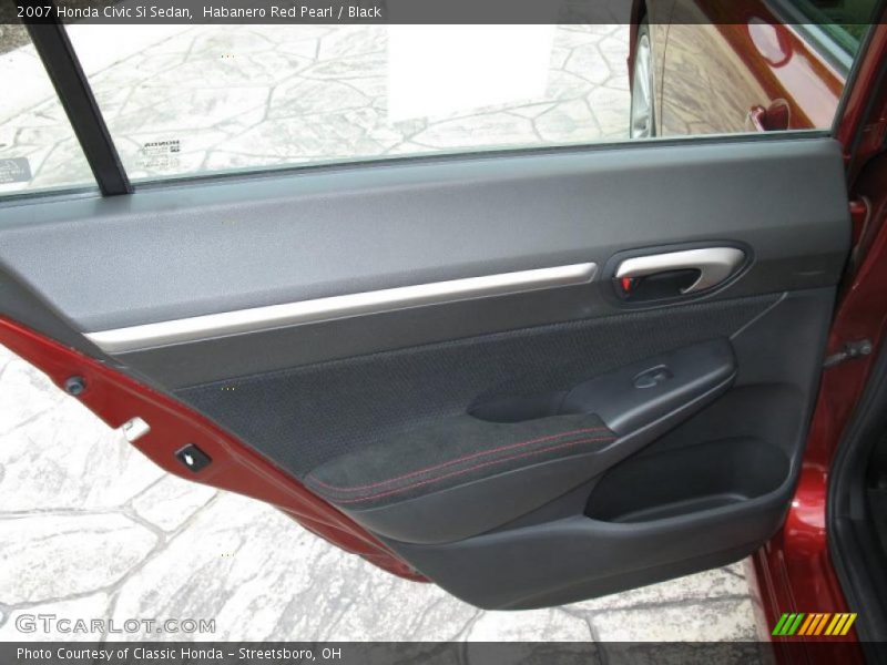 Habanero Red Pearl / Black 2007 Honda Civic Si Sedan