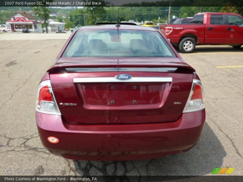 Merlot Metallic / Charcoal Black 2007 Ford Fusion SEL