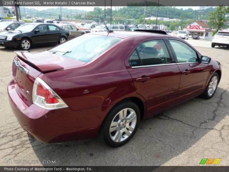 Merlot Metallic / Charcoal Black 2007 Ford Fusion SEL