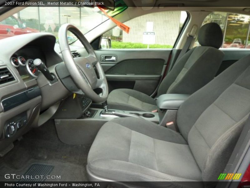 Merlot Metallic / Charcoal Black 2007 Ford Fusion SEL