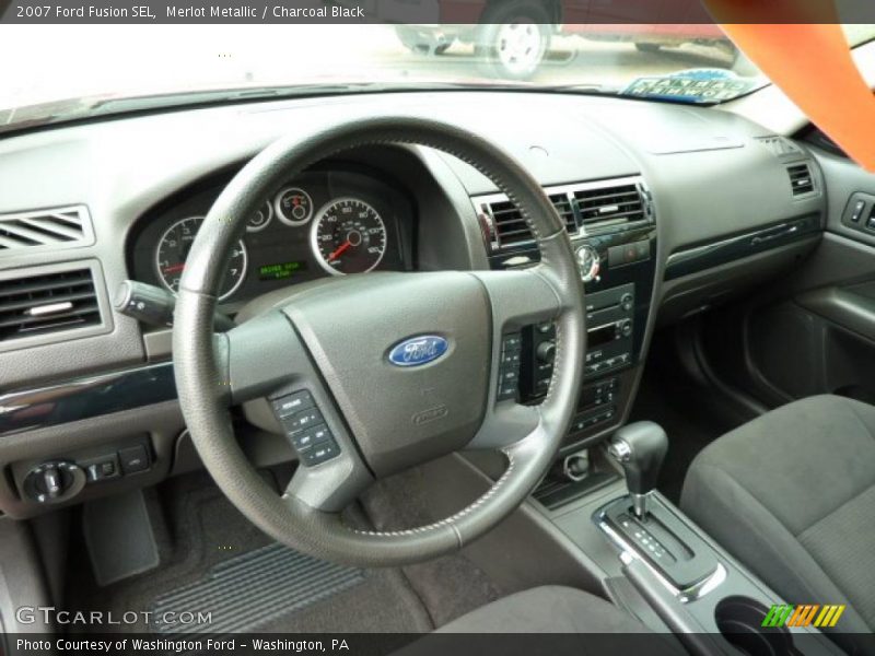 Merlot Metallic / Charcoal Black 2007 Ford Fusion SEL
