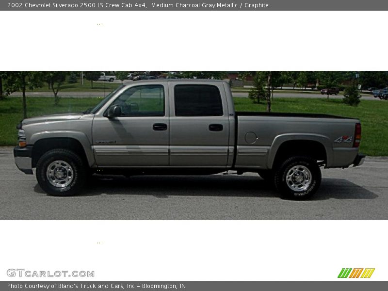Medium Charcoal Gray Metallic / Graphite 2002 Chevrolet Silverado 2500 LS Crew Cab 4x4