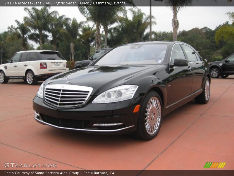 Black / Cashmere/Savanna 2010 Mercedes-Benz S 400 Hybrid Sedan