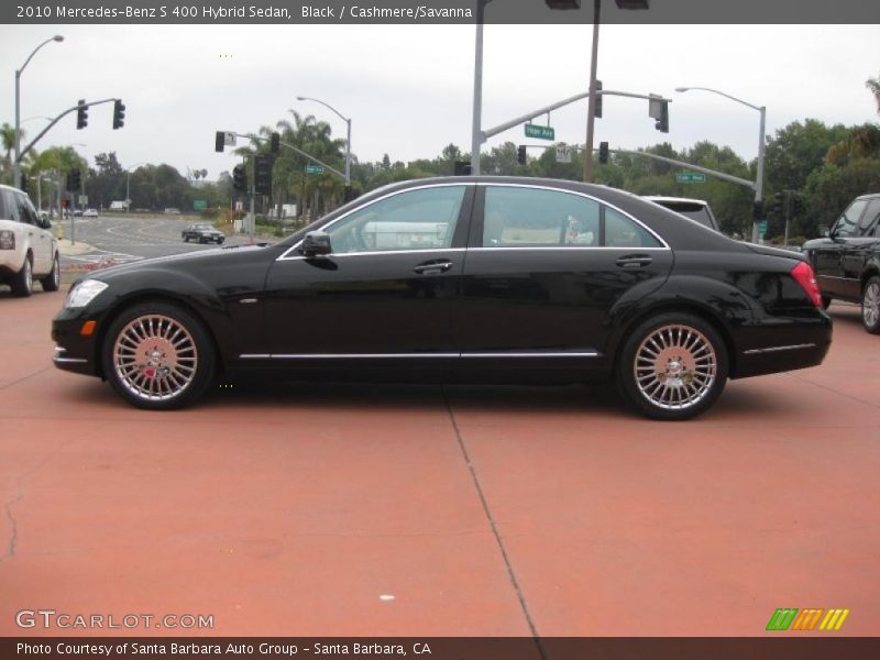 Black / Cashmere/Savanna 2010 Mercedes-Benz S 400 Hybrid Sedan