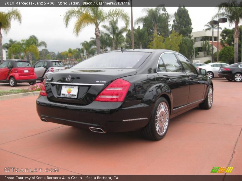 Black / Cashmere/Savanna 2010 Mercedes-Benz S 400 Hybrid Sedan