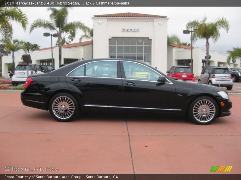 Black / Cashmere/Savanna 2010 Mercedes-Benz S 400 Hybrid Sedan