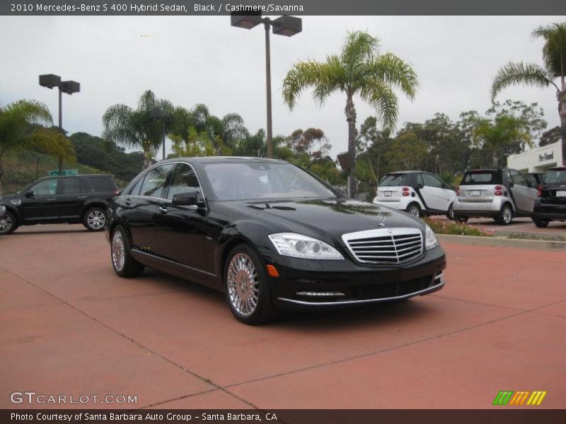 Black / Cashmere/Savanna 2010 Mercedes-Benz S 400 Hybrid Sedan