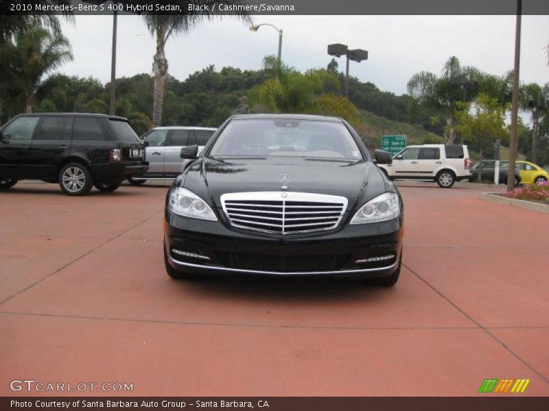 Black / Cashmere/Savanna 2010 Mercedes-Benz S 400 Hybrid Sedan