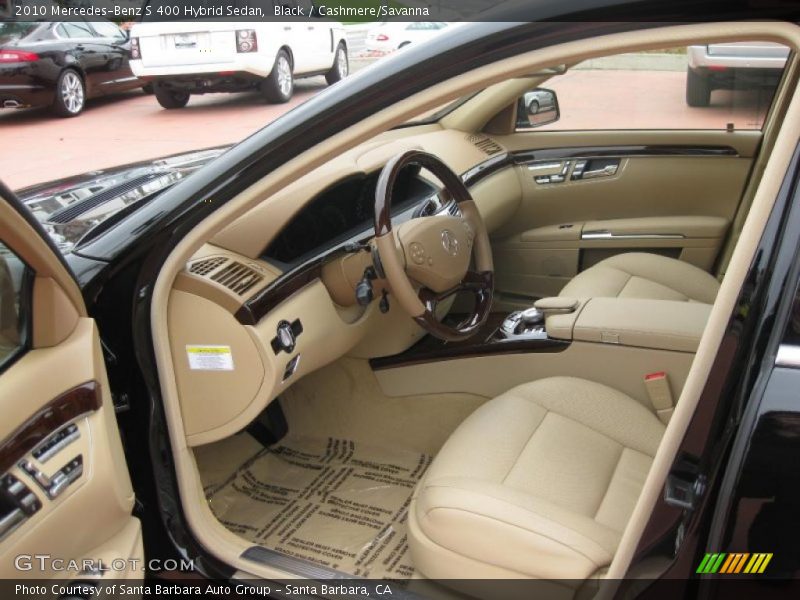 Black / Cashmere/Savanna 2010 Mercedes-Benz S 400 Hybrid Sedan