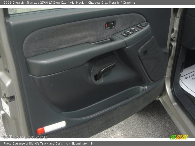 Medium Charcoal Gray Metallic / Graphite 2002 Chevrolet Silverado 2500 LS Crew Cab 4x4