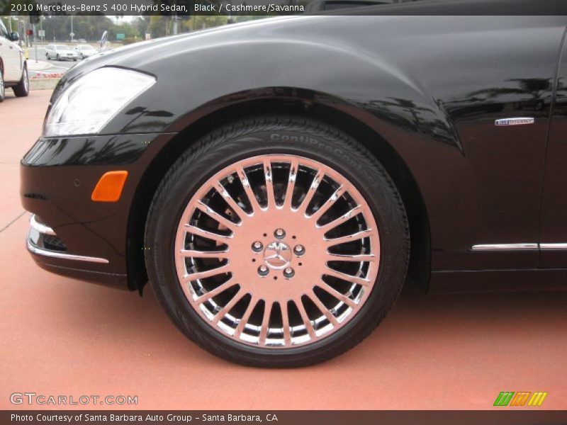 Black / Cashmere/Savanna 2010 Mercedes-Benz S 400 Hybrid Sedan
