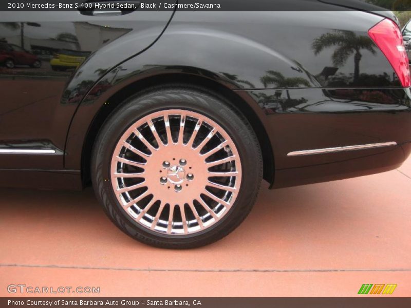 Black / Cashmere/Savanna 2010 Mercedes-Benz S 400 Hybrid Sedan