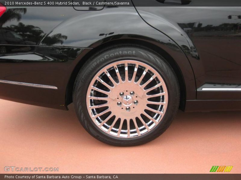 Black / Cashmere/Savanna 2010 Mercedes-Benz S 400 Hybrid Sedan
