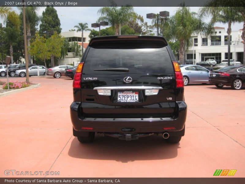 Black Onyx / Beige 2007 Lexus GX 470