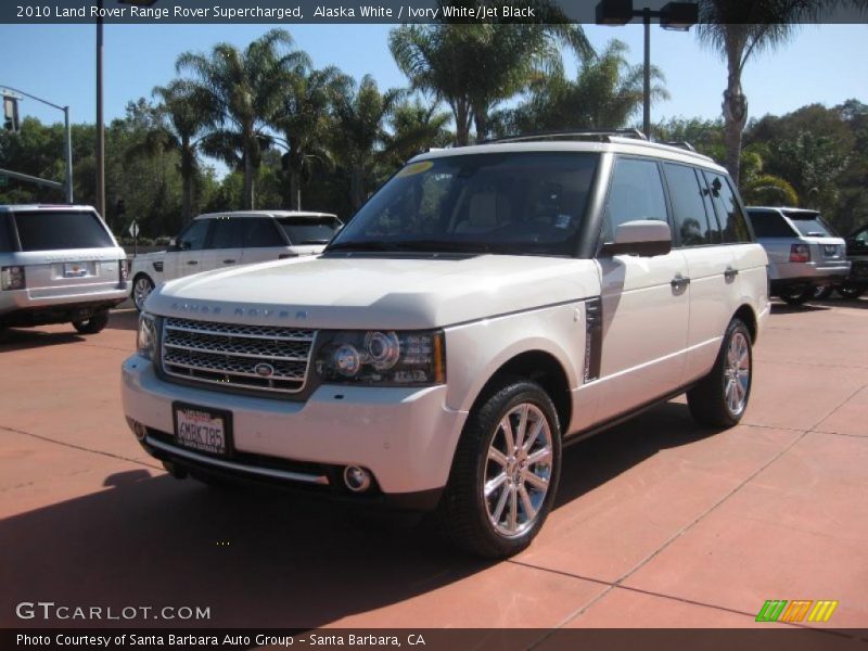 Alaska White / Ivory White/Jet Black 2010 Land Rover Range Rover Supercharged