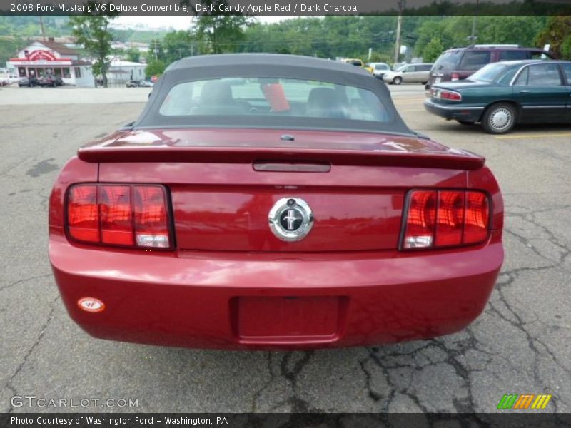 Dark Candy Apple Red / Dark Charcoal 2008 Ford Mustang V6 Deluxe Convertible