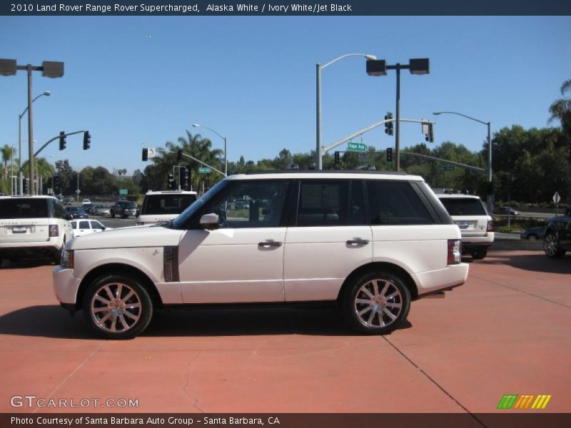Alaska White / Ivory White/Jet Black 2010 Land Rover Range Rover Supercharged