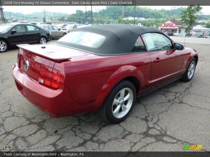 Dark Candy Apple Red / Dark Charcoal 2008 Ford Mustang V6 Deluxe Convertible