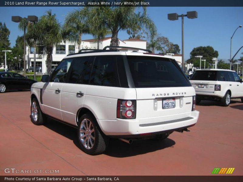 Alaska White / Ivory White/Jet Black 2010 Land Rover Range Rover Supercharged
