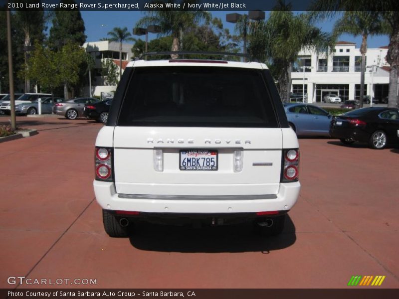Alaska White / Ivory White/Jet Black 2010 Land Rover Range Rover Supercharged