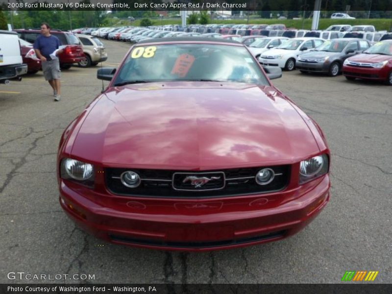 Dark Candy Apple Red / Dark Charcoal 2008 Ford Mustang V6 Deluxe Convertible